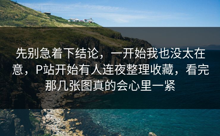 先别急着下结论，一开始我也没太在意，P站开始有人连夜整理收藏，看完那几张图真的会心里一紧  第1张